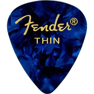 FENDER - Médiators fins en celluloïd - BLUE MOTO - ensemble de 12 pick